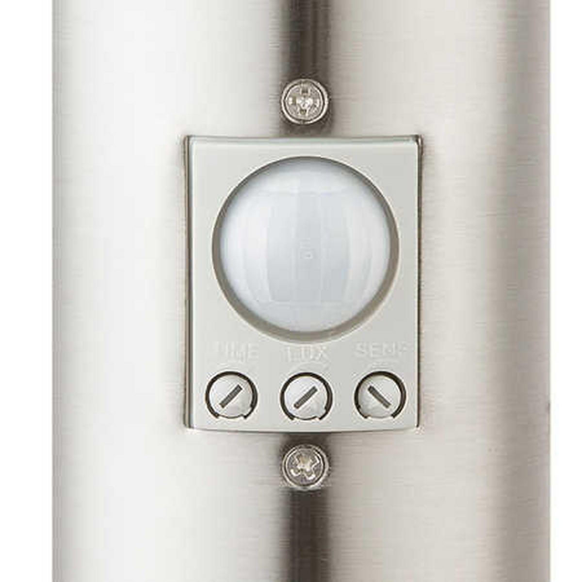 WEGELEUCHTE Edelstahl Anthrazit mit Bewegungsmelder 4er Set - Anthrazit, Metall (7.6/7.6/45cm)