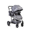KINDERWAGEN Ciara grau Tragetasche Sportsitz Wickeltasche faltbar Sitz umkehrbar - Grau, Metall (94/63/103cm) - Moni