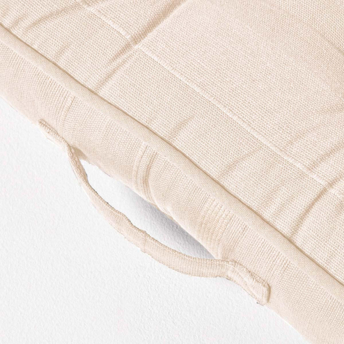 SITZKISSEN Rajput creme 40/40/8 cm - Beige, Textil (40/40/8cm) - Homescapes
