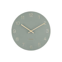 WANDUHR Grün 30x30cm - Grün, Metall (30/30/4cm) - ONZENO