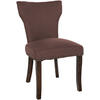 WOHNZIMMERSTUHL Stoff braun - Braun, Holz/Textil (52/90/59cm) - CLP