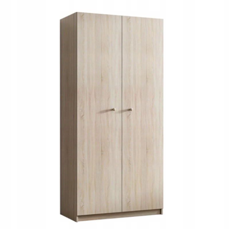 DREHTÜRENSCHRANK MALVITO 81/183/52cm 2-türig Sonoma Eiche - Sonoma Eiche, Holzwerkstoff (81/183/52cm) - MASSENO