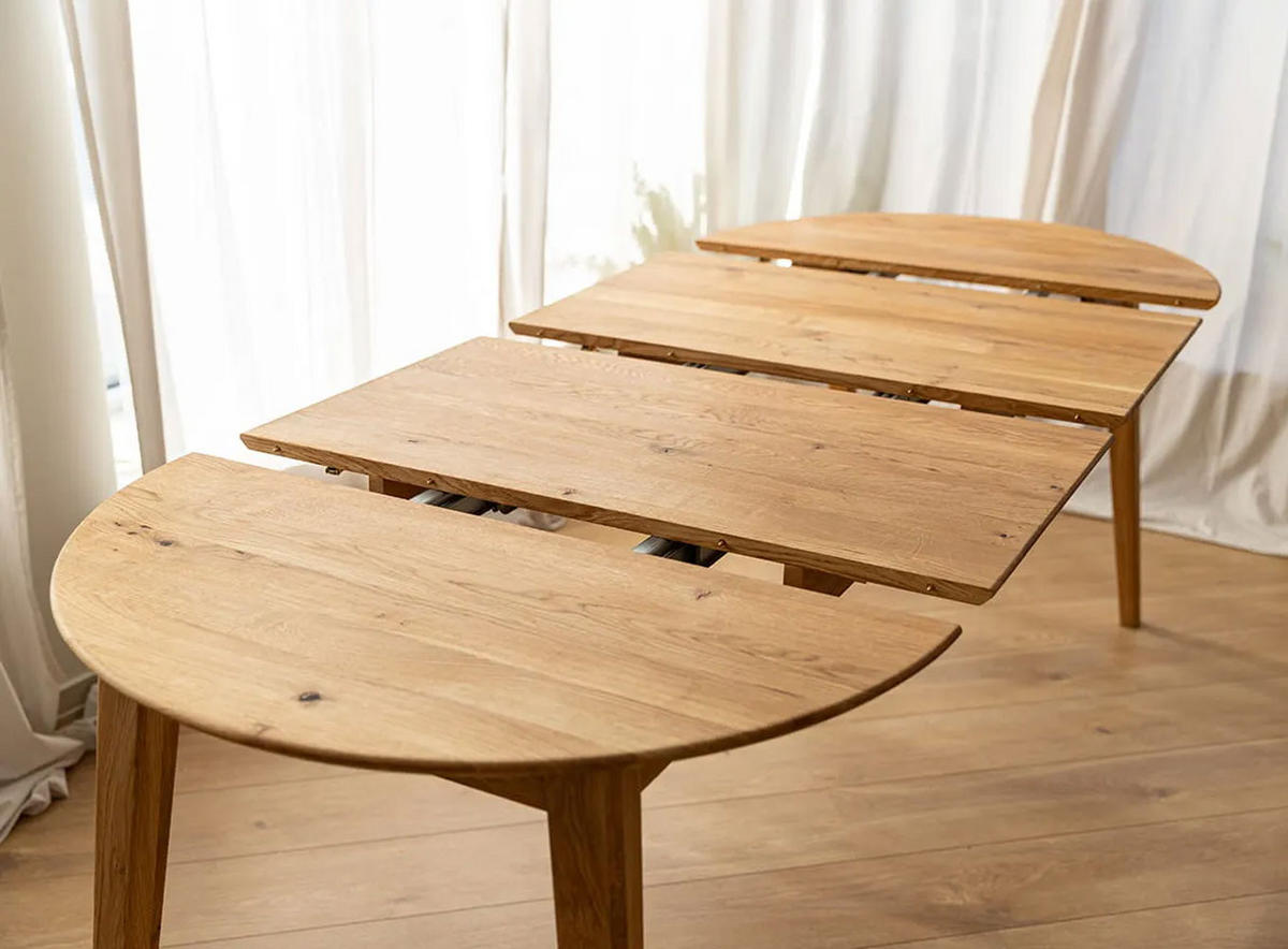 ESSTISCH Orbetello Eiche Natur 90-190 / 90 / 74,5cm - Eichefarben, Holz (90/190/74.5cm) - Feldmann-Wohnen