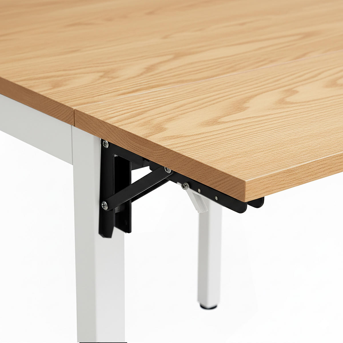 ESSTISCH - Hellbraun, Holzwerkstoff/Metall (78/120/76cm) - Relaxdays