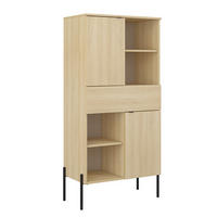 LUCILLA Les - rjava, leseni material (70/149.5/40cm) - Petits-meubles