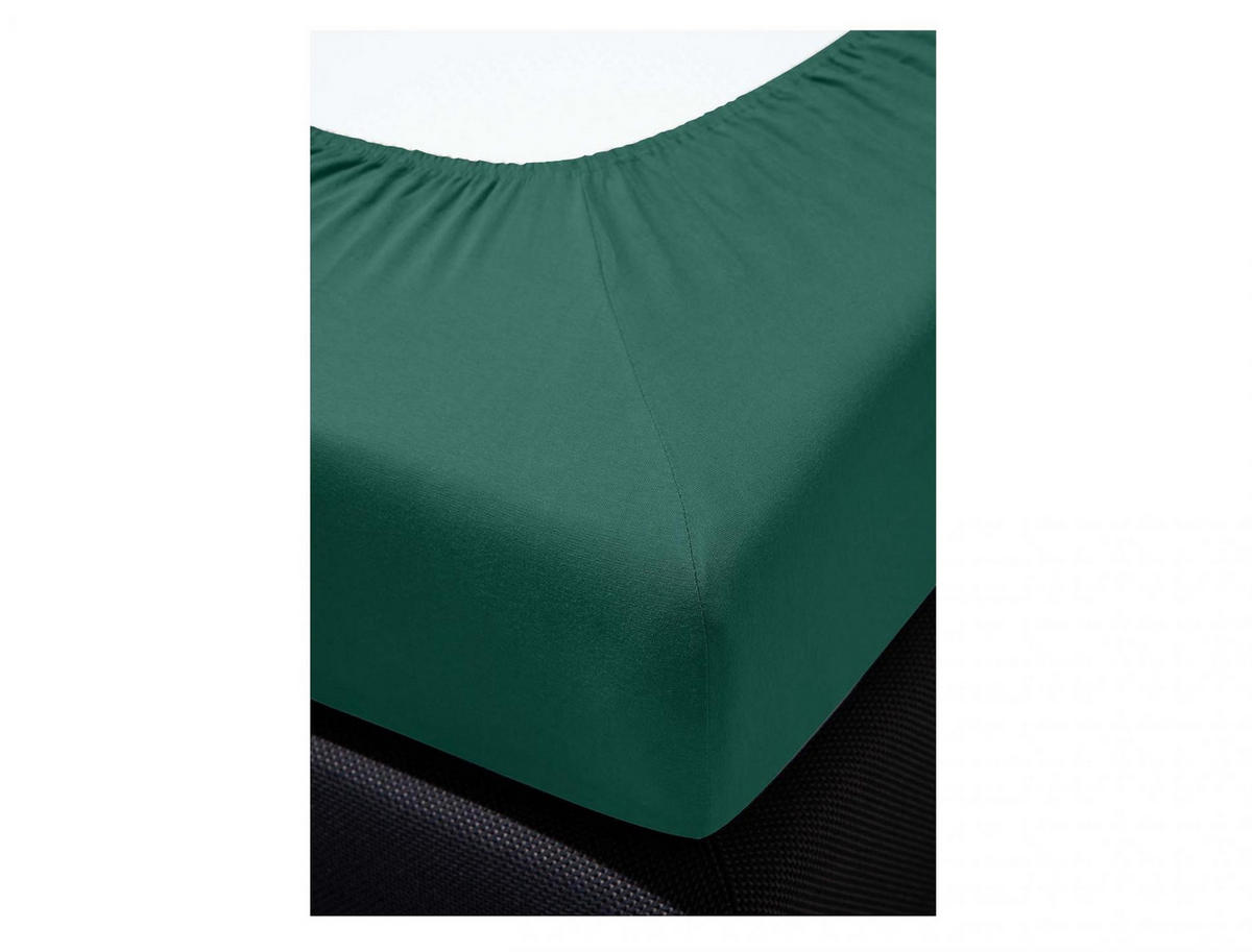 SPANNBETTTUCH VESUV 0012 - Grün, Textil (150/200cm) - Irisette