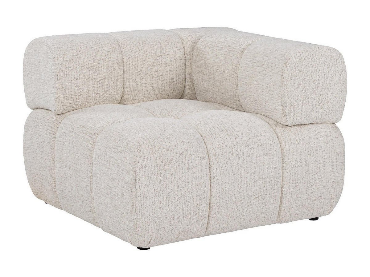 SESSEL mit gerader Rückenlehne - 1 Person - stoff - beige Facivil - Beige, Kunststoff/Textil (94/70/94cm) - Vente-Unique