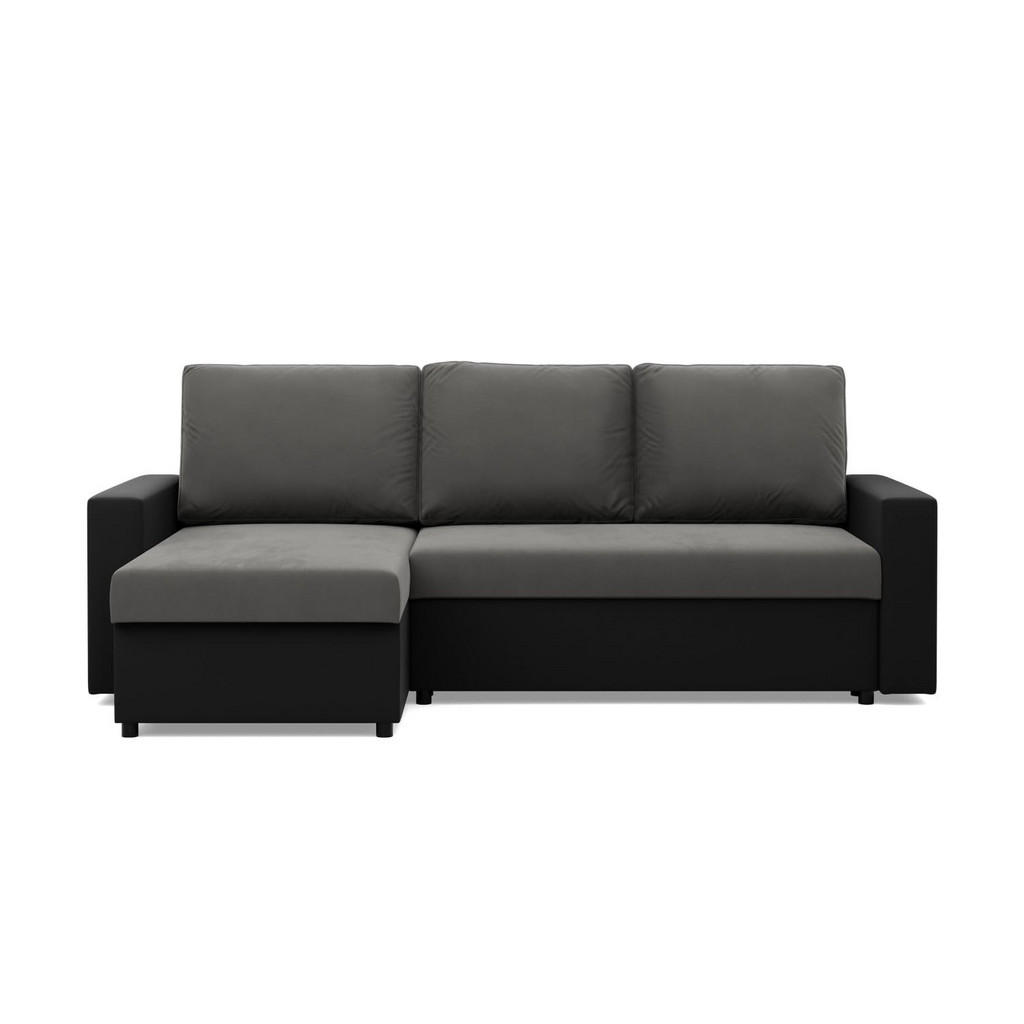 Thumbnail - Xxxl Ecksofa, Dunkelgrau, Schwarz, Textil, 3-Sitzer, L-Form, 231x140 cm, Wohnzimmer, Sofas & Couches, Wohnlandschaften, ...