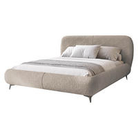 POLSTERBETT Moe - Hellbraun/Schwarz, Holz/Holzwerkstoff (180/200cm) - MIRJAN24