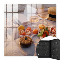 SCHLÜSSELBOX Schwarz 30x30 cm- Türöffnung nach rechts - Sommerpicknick - Orange, Metall (30/30/5cm) - TULUP