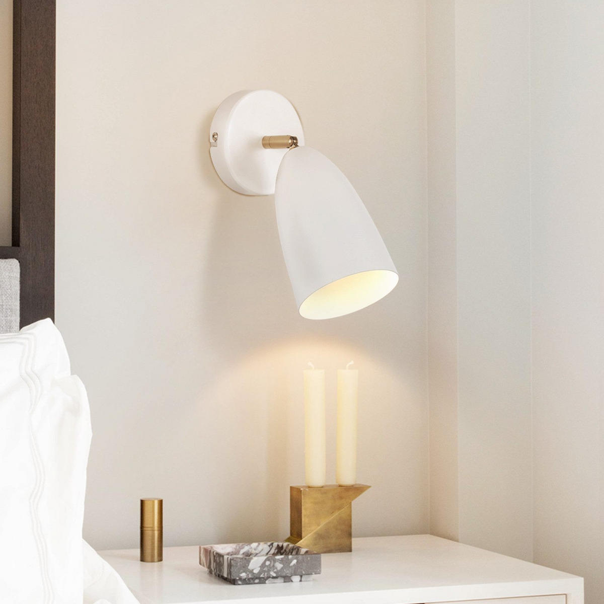 WANDLEUCHTE Gryxh 22.0/22.0/10.0 cm (2er-set) - Weiß, Metall (22/22/10cm) - ZMH