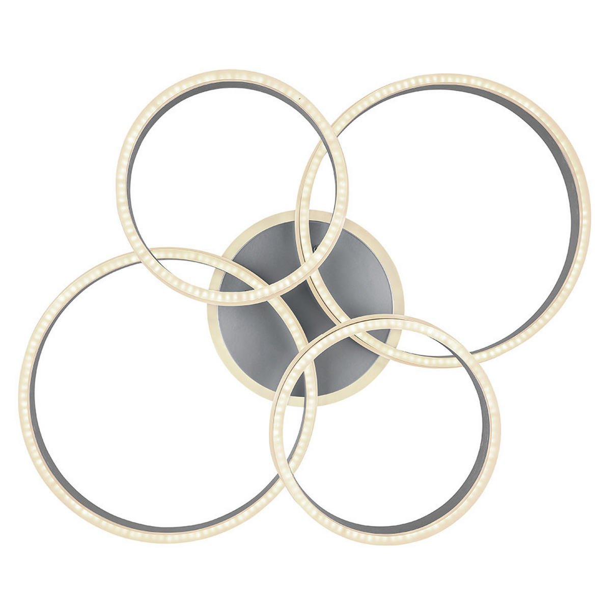 LED DECKENLEUCHTE Rubio Grau - Grau, Metall (85/65/14cm) - Globo Lighting