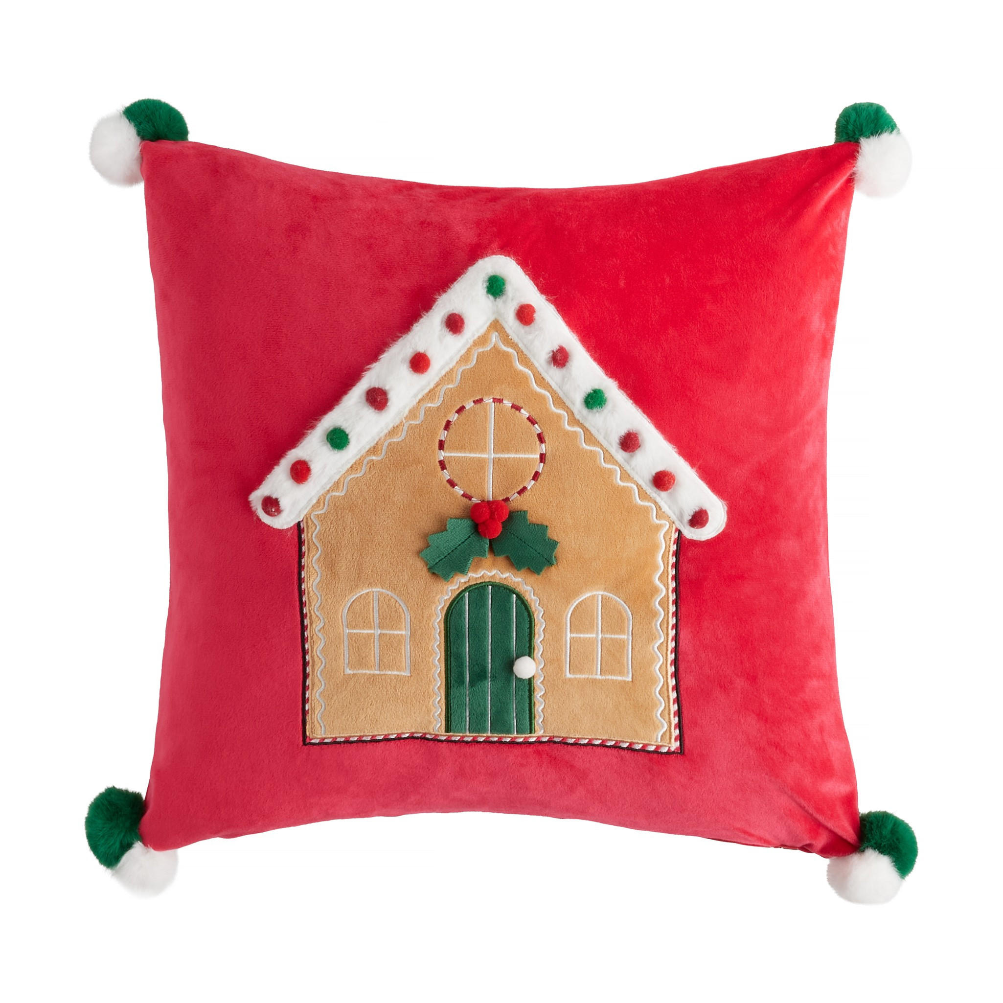 KISSENBEZUG Ginnohouse, 45x45cm, Rot, Weihnachten Kissenhülle, Weihnachtsdeko, Christmas, Weihnachtsmotiv Sofakissen Dekokissenbezuge - Rot, Kunststoff (45/45cm) - home&you