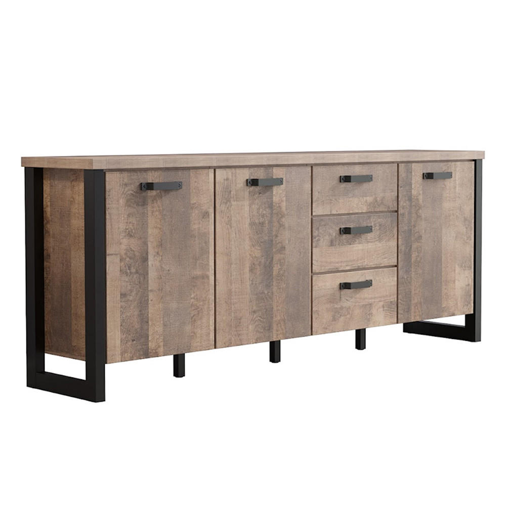 SIDEBOARD Emile Eiche Dekor - Eichefarben, Holzwerkstoff (214/214/86cm) - ebuy24