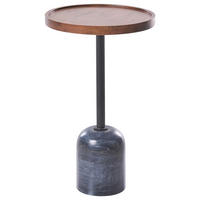 BEISTELLTISCH Metall Schwarz Rainy - Schwarz, Metall (30/30/50cm) - Beliani