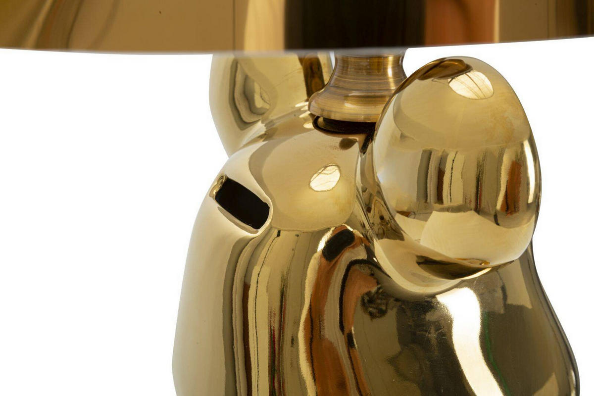 TISCHLEUCHTE Bear 54 cm - Goldfarben, Keramik (30/30/54cm) - Mauro Ferretti