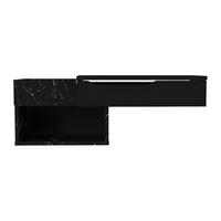KONSOLENTISCH - 90 cm x 29.6 cm - Holz, Platte - Schwarz DAREKA - Schwarz, Holz (29/90/33.2cm) - Vente-Unique