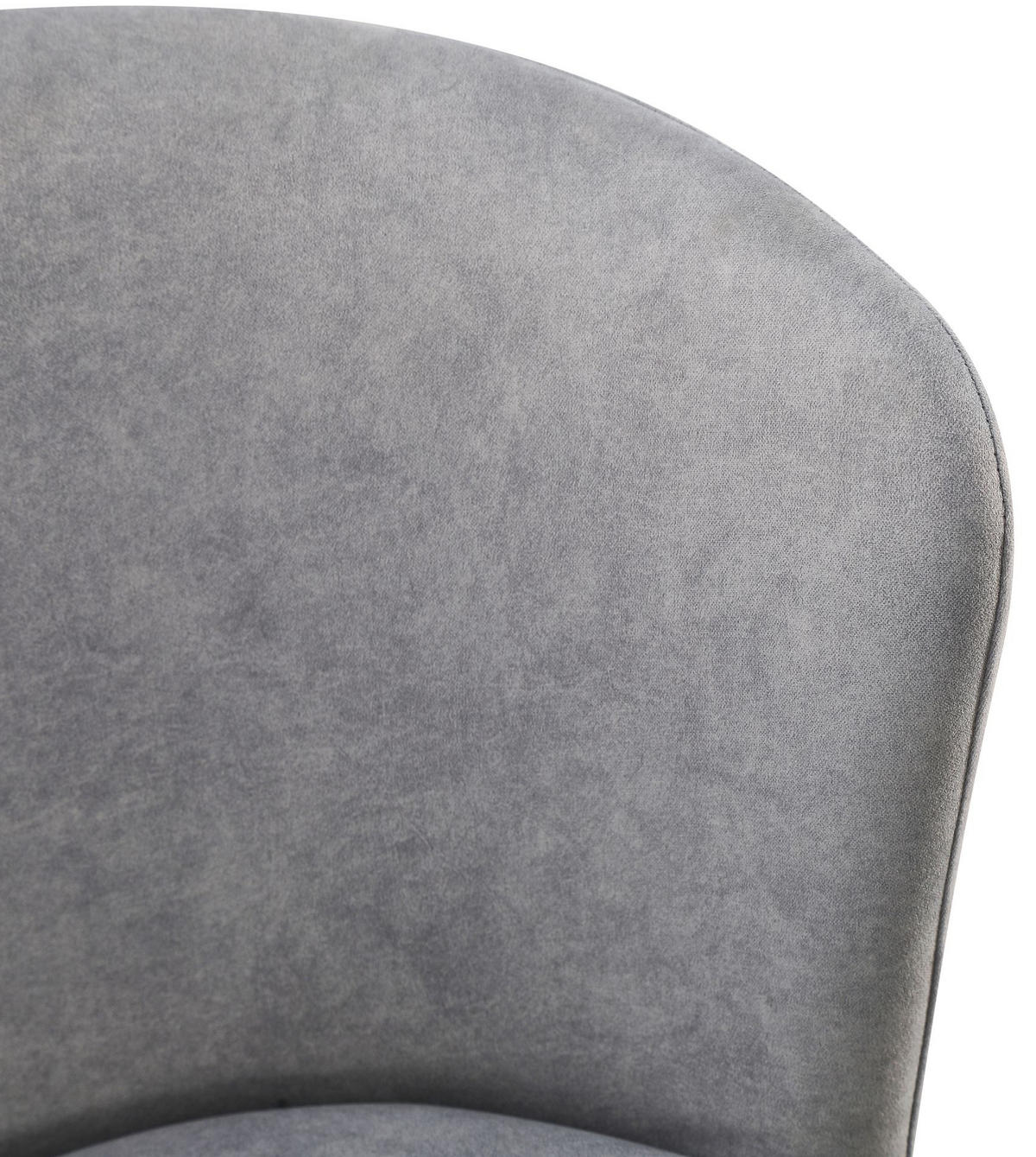 POLSTERSTUHL Carble Hellgrau - Hellgrau/Schwarz, Textil/Metall (54.5/79/56cm) - Selsey