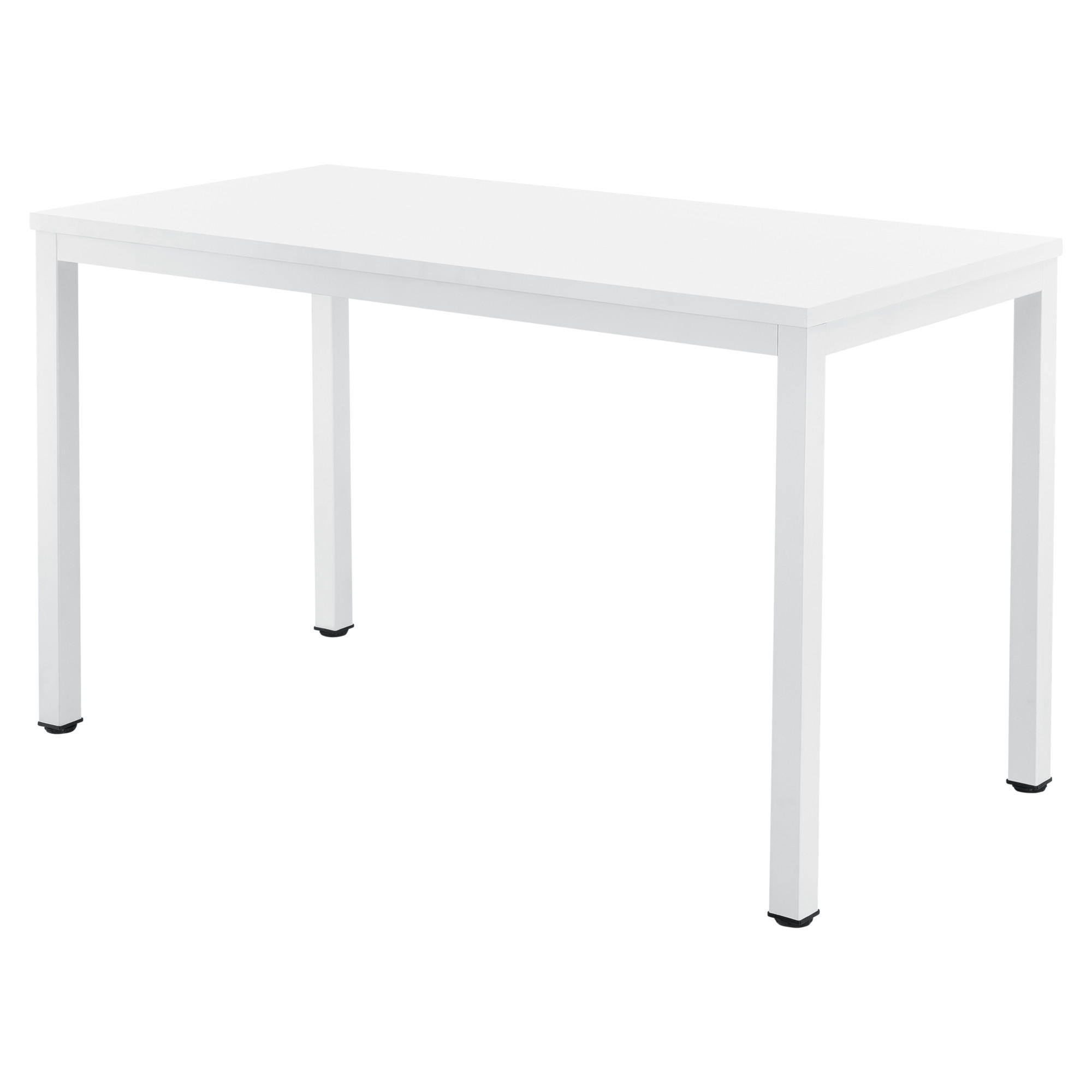Thumbnail - [en.casa] Schreibtisch, Weiß, Holzwerkstoff, 1-Sitzer, Rechteckig,Rechteckig, 120x75x60 cm, Arbeitszimmer, Schreibtische...