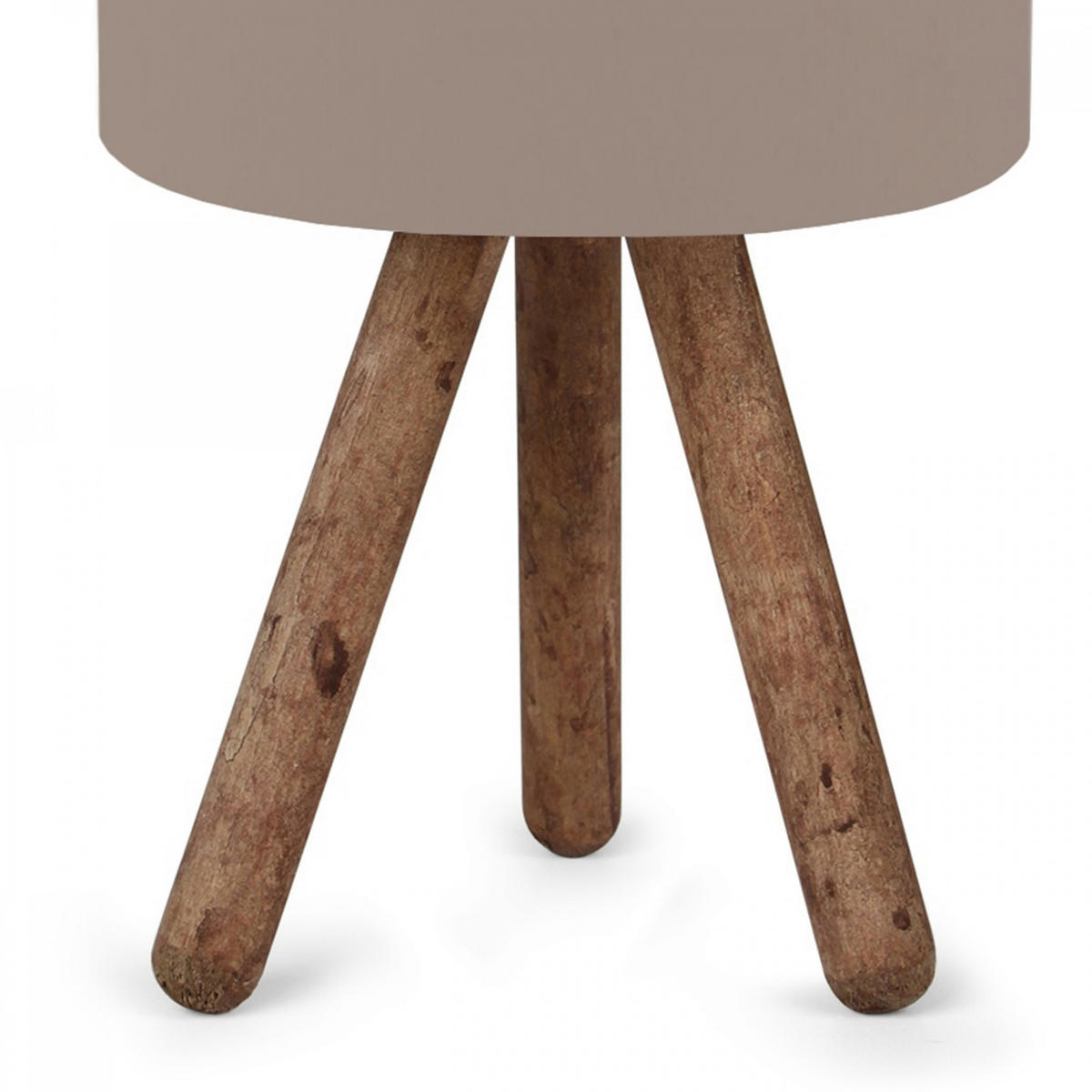 TISCHLEUCHTE Preston - Beige, Holz (18/18/33cm) - lux.pro