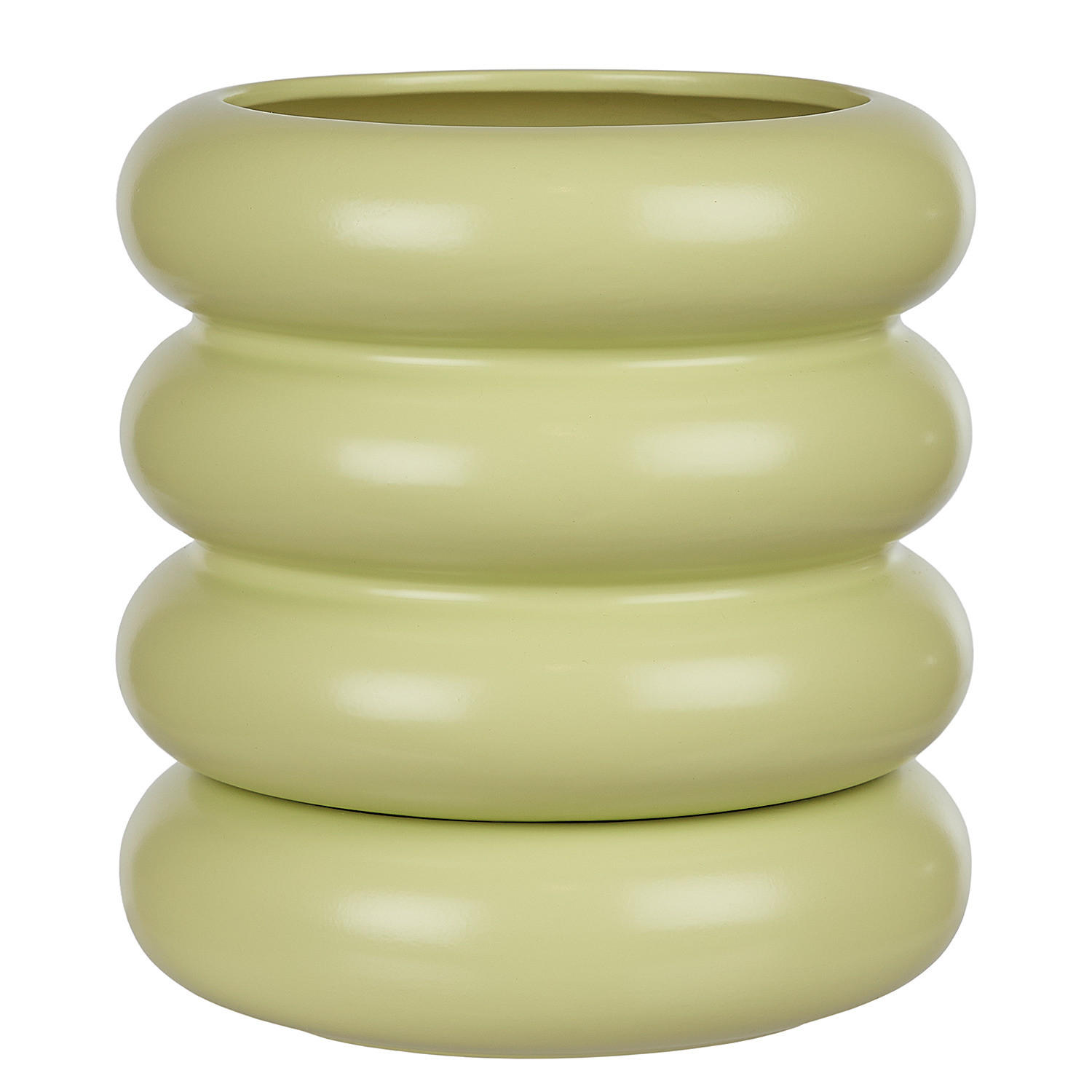 BLUMENÜBERTOPF Hoop - Grün, Keramik (21cm) - Butlers