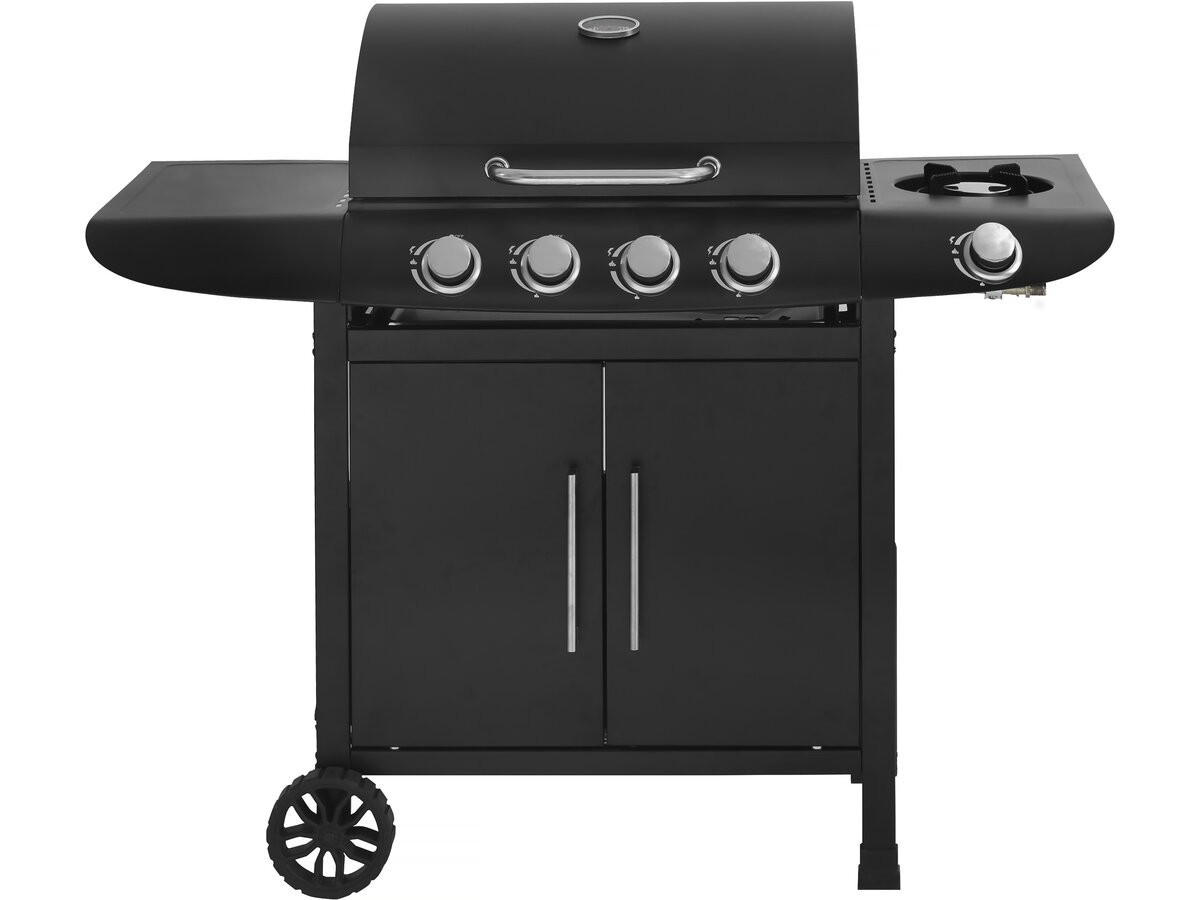 GASGRILL feria 5 Schwarz - Grau, Metall (57/104/118cm) - Habitat Garten