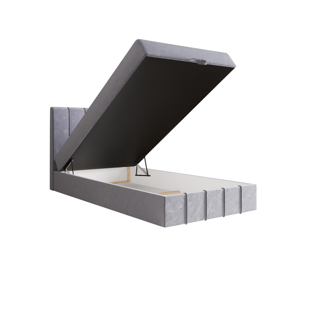 BOXBETT BAHAMA 90x200 Monolith 70, mit Matratze H3 und Topper, Hellblau - Hellblau, Holz/Kunststoff (90/200cm) - Bedante