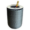 BEISTELLTISCH MIT ACRYL-KÜHLER London Anthrazit-Champagner 50 cm - Champagner/Anthrazit, Kunststoff (34/34/50cm) - COOTAB Cooler Table
