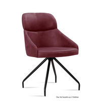 ESSZIMMERSTUHL (4er-Set) Dionne 52x82x63 Schwarz/Marsala - Brombeere/Schwarz, Kunststoff (63/82/52cm) - 58aufmkessel