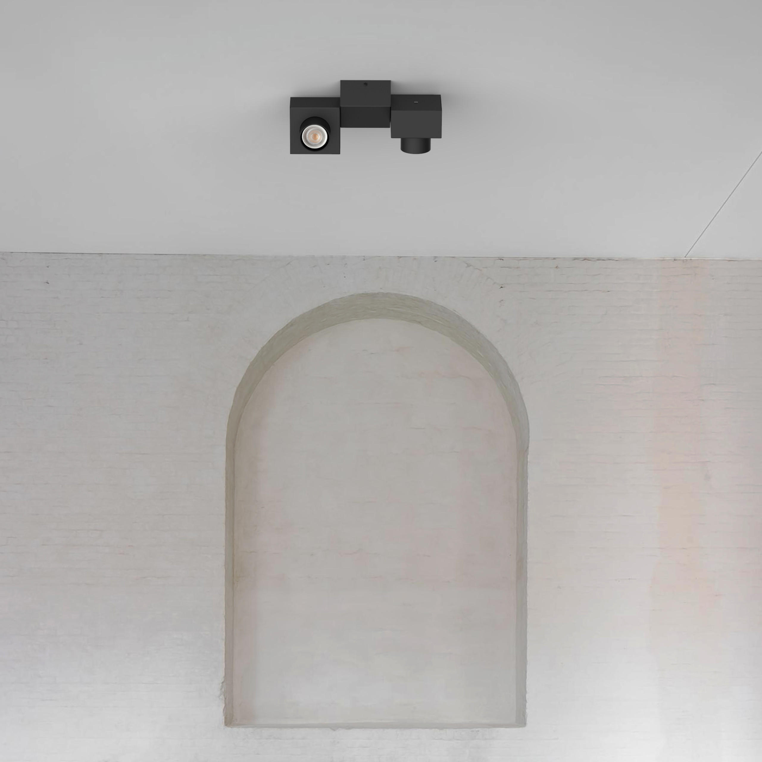 DECKENLEUCHTE - Schwarz, Metall (17/30/10cm) - Lumicom