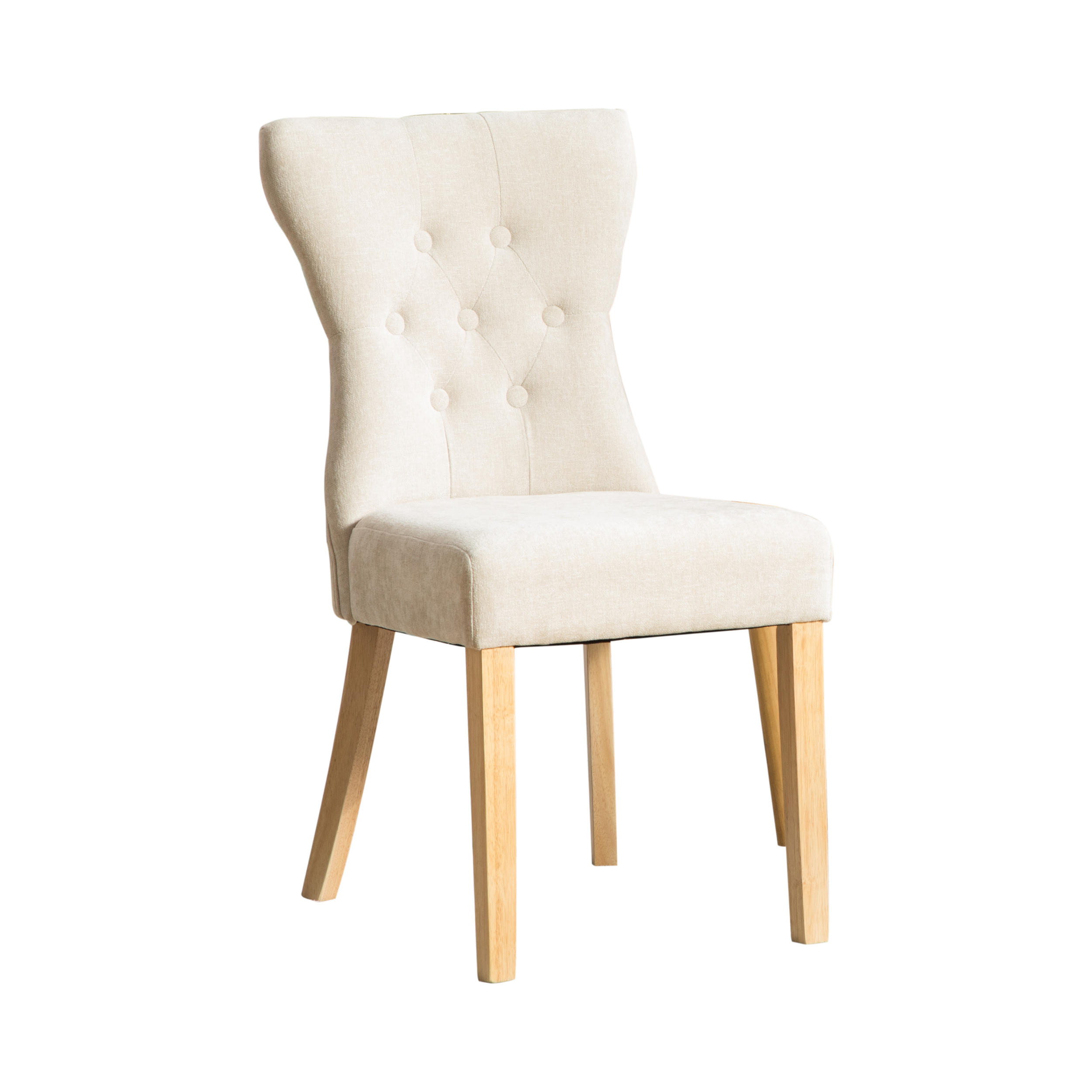 STUHL-SET DE-36879 2 Stück mit Massivholzbeinen Beige - Beige, Holzwerkstoff (45/92/62.5cm) - ComfortXL