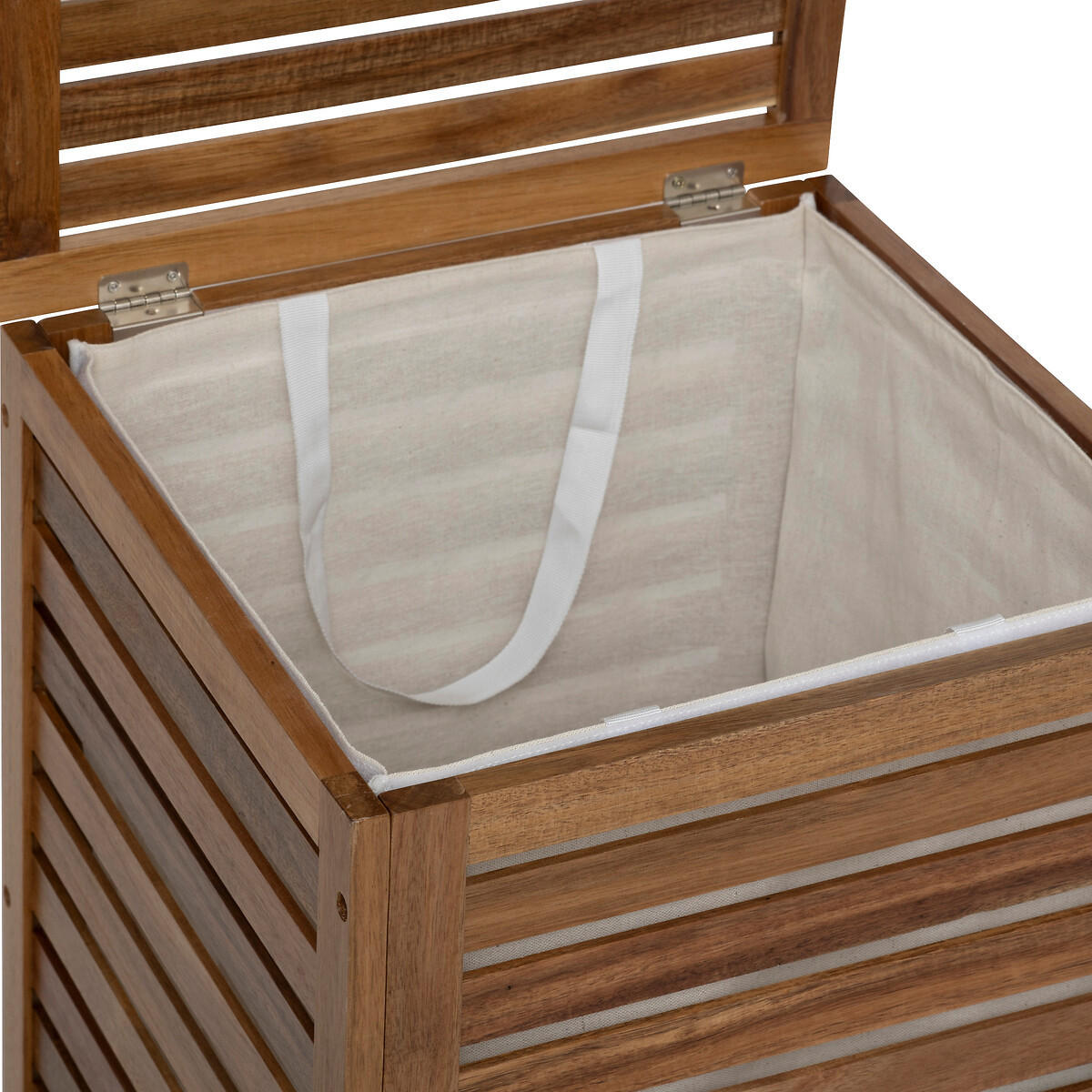 HOLZKORB für Wäsche Acacia 65 l 40,3/40,3/60 cm - Braun, Holz (40.3/40.3/60cm) - 5five Simply Smart