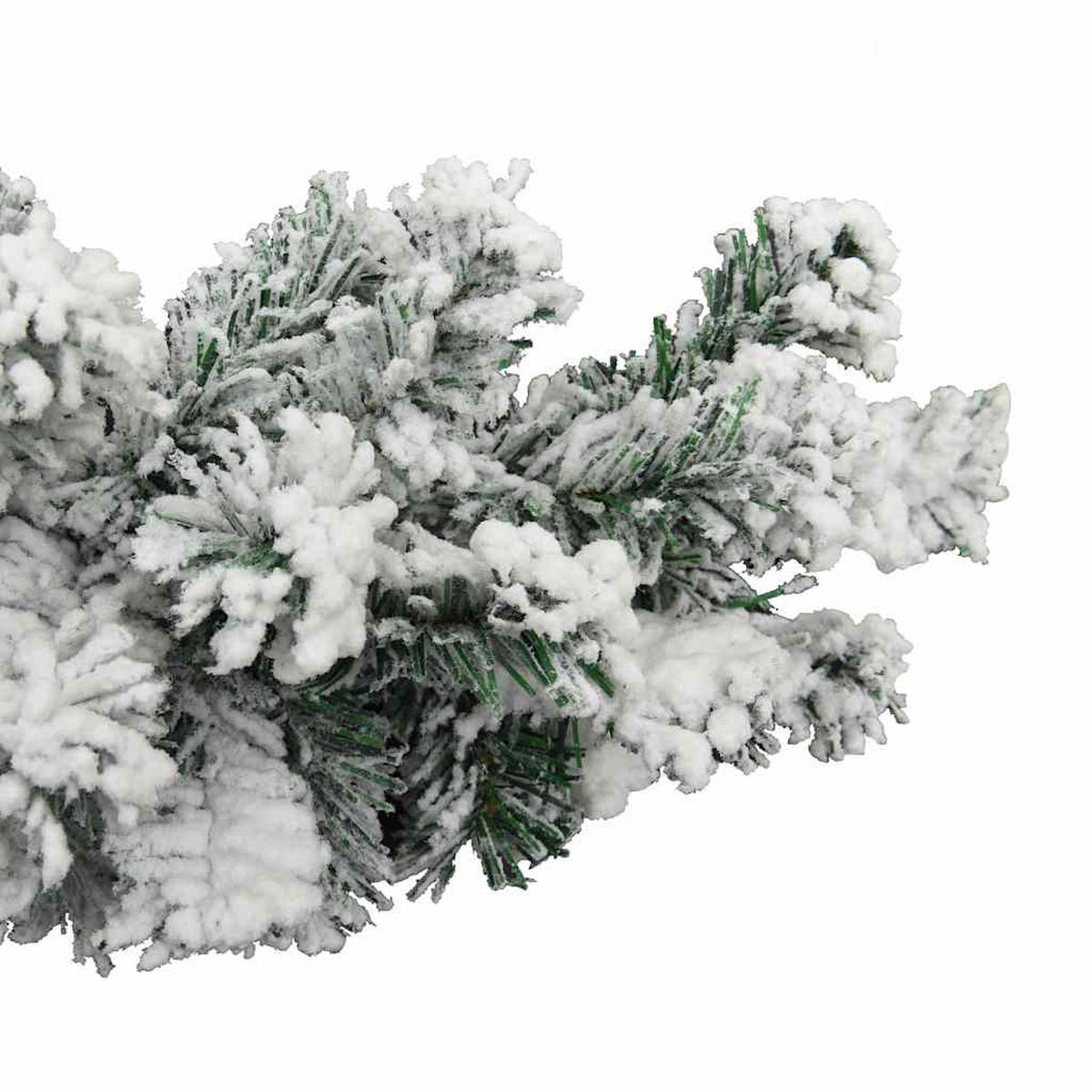 WEIHNACHTSGIRLANDE Mit Schnee Grün 10 M Pvc - Grün, Kunststoff (1000cm) - vidaXL
