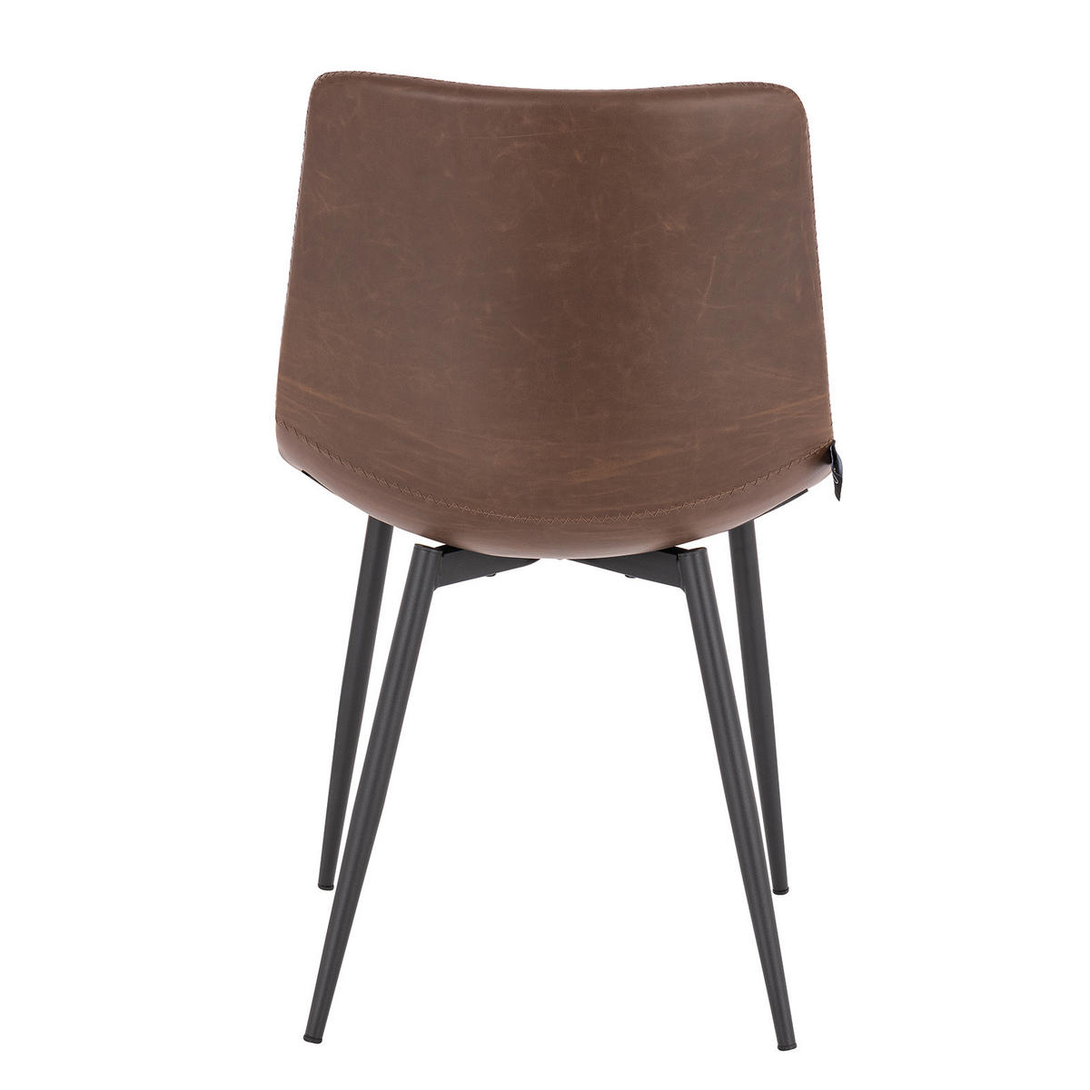 ESSZIMMERSTUHL MILES 2er Set Kunstleder Braun - Braun, Textil (48/82/52cm) - SVITA