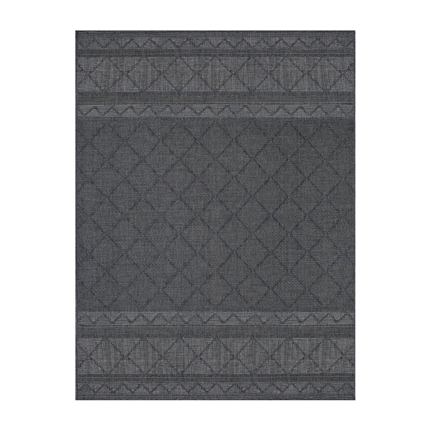 OUTDOORTEPPICH Schwarz 80 x 250 cm - Schwarz, Kunststoff (80/250cm) - TT Home