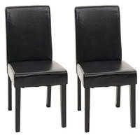 ESSZIMMERSTUHL Schwarz 2er-Set - Schwarz, Textil (43/90/56cm) - MCW