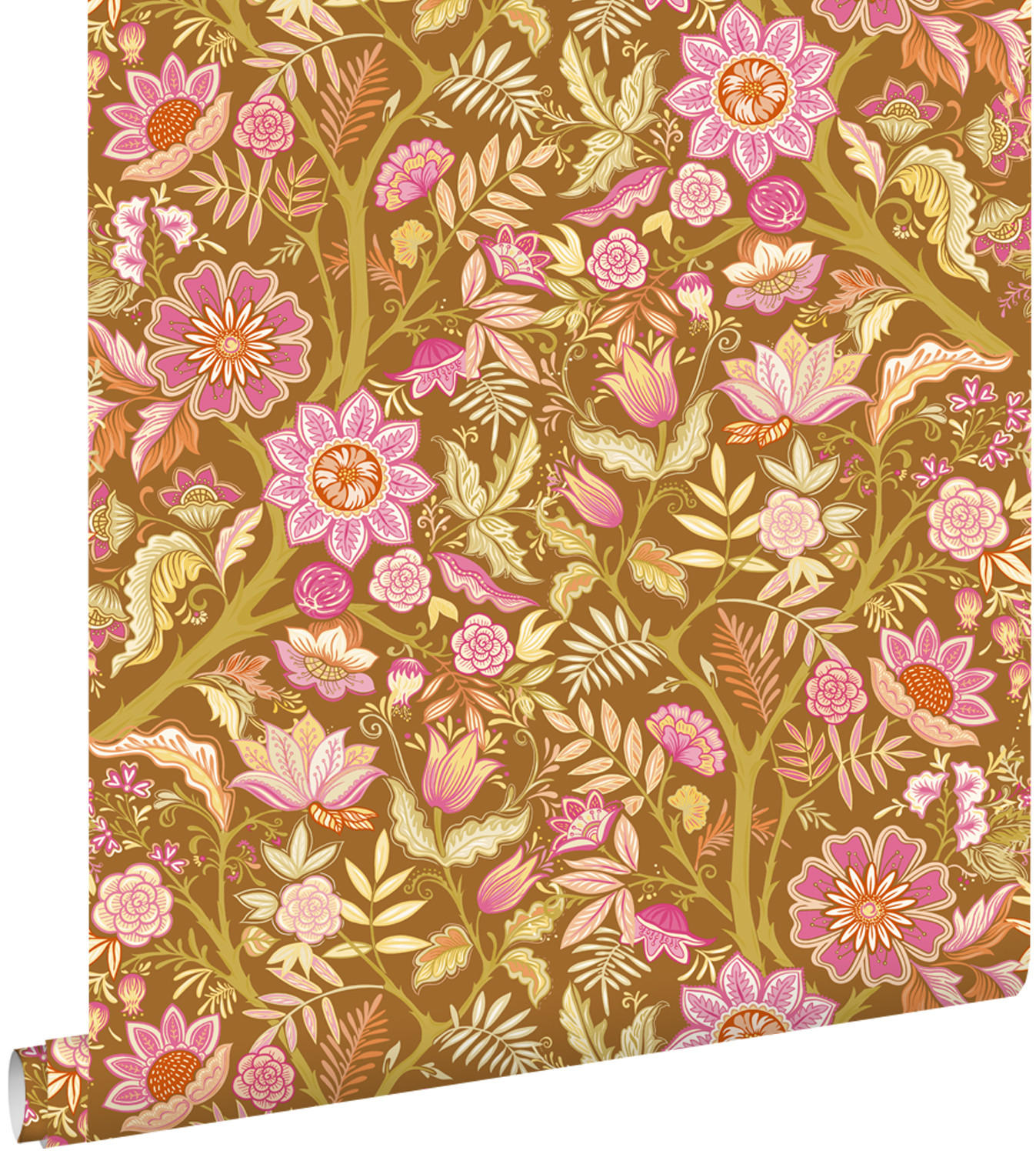 TAPETE Blumenmuster 50 x 900 cm - Grün, Papier (50/900cm) - ESTAhome