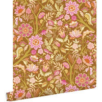 TAPETE Blumenmuster 50 x 900 cm - Grün, Papier (50/900cm) - ESTAhome