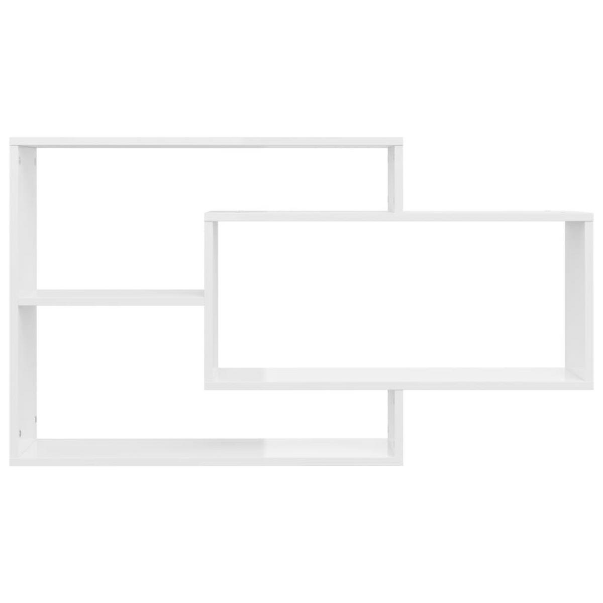 WANDREGALE Hochglanz-Weiß 104x20x58,5 cm Holzwerkstoff - Weiß, Holzwerkstoff (104/58.5/20cm) - furnicato