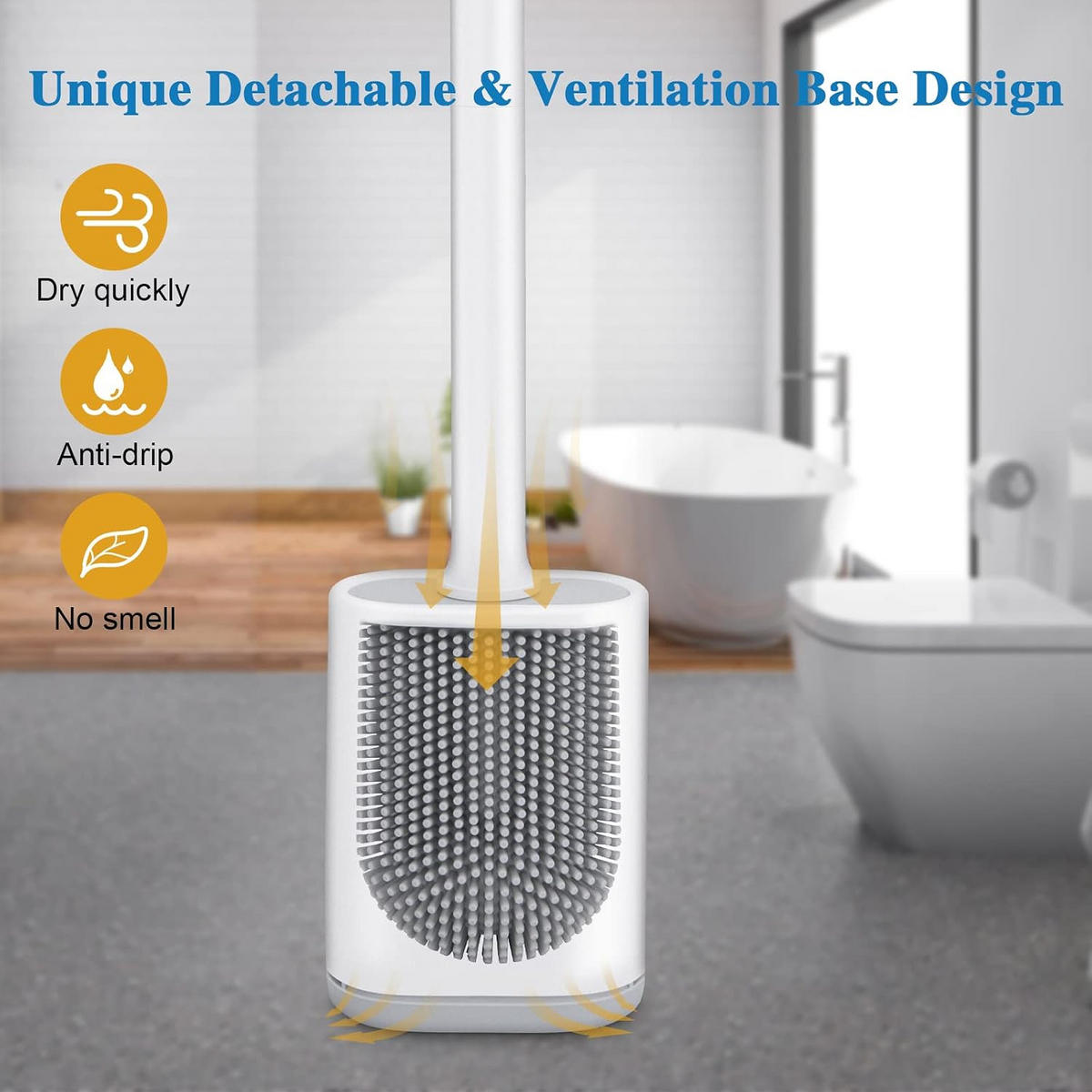 TOILETTENBÜRSTE – Weiß – Länge 40 cm - Weiß, Kunststoff (9/41/5.4cm)