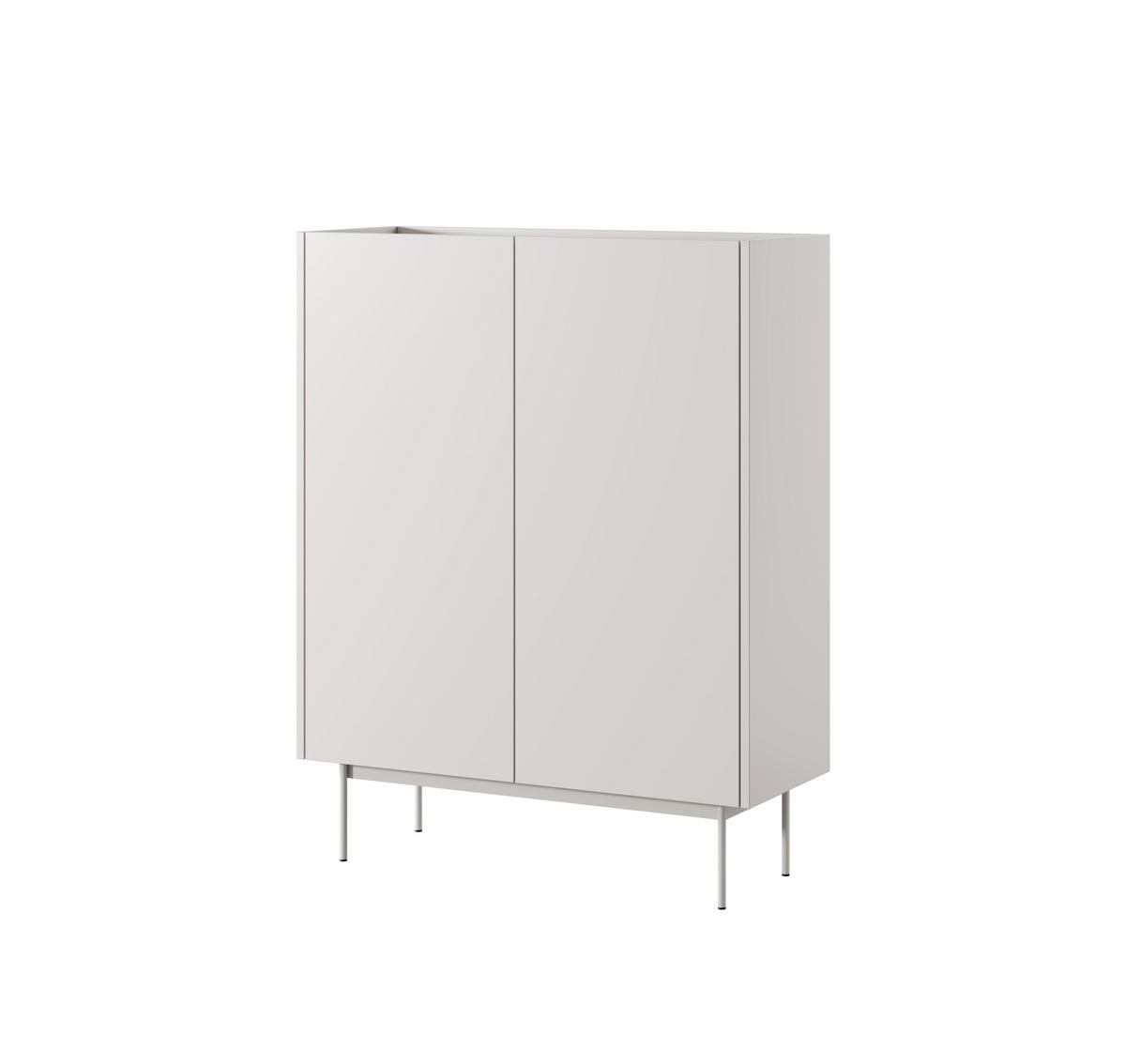 SIDEBOARD BEIGE - Beige, Holzwerkstoff (97/122/37cm) - FURNLUX