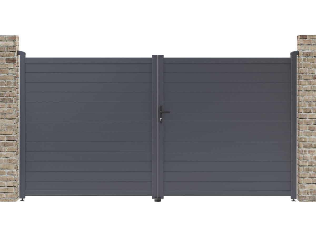 Habitat Garten Tor Grau 350x181x350 cm