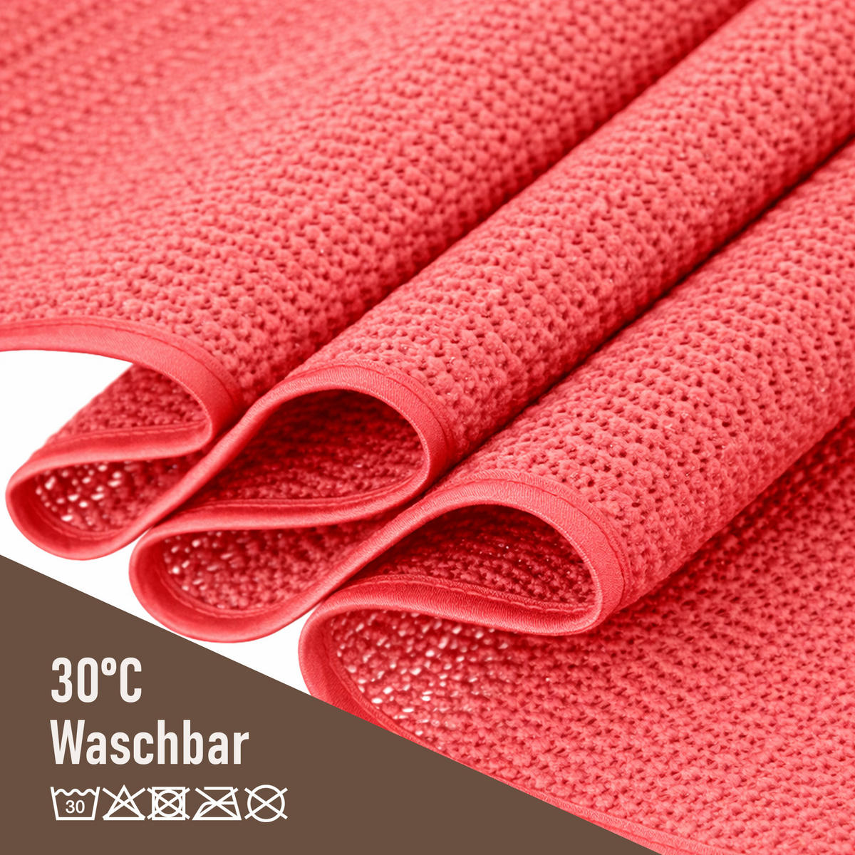 TISCHDECKE Garten Weichschaum 130x160cm - Rot - Rot, Kunststoff (160/130cm) - Bestlivings