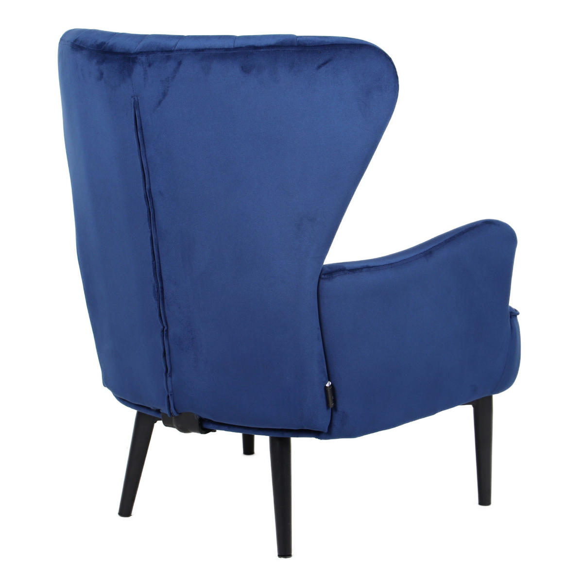 OHRENSESSEL Arthur Samt - Blau, Textil (76/89/78cm) - SVITA