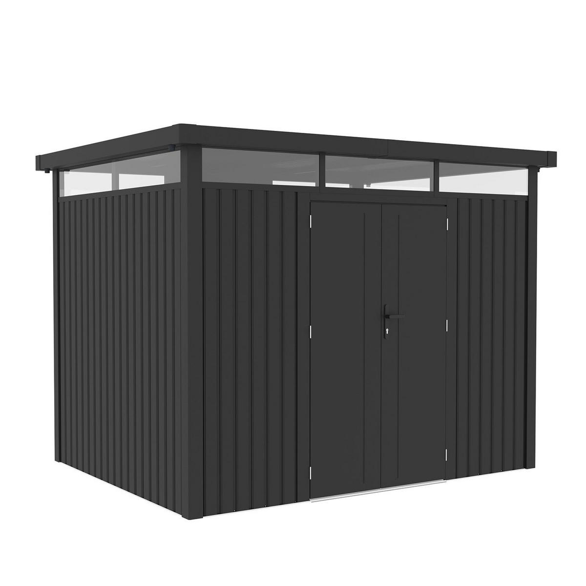 GERÄTEHAUS Luzern Pro Anthrazit - Anthrazit, Metall (294/222/230cm) - Juskys