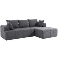 ECKSOFA Chenille (100 % Polyester) Grau - Grau, Textil (158/256cm) - HOMCOM
