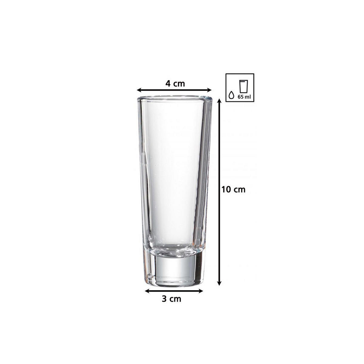 SCHNAPSGLÄSER Skol transparent 65 ml 12er Set - Transparent, Glas (0.065L) - Ritzenhoff Breker