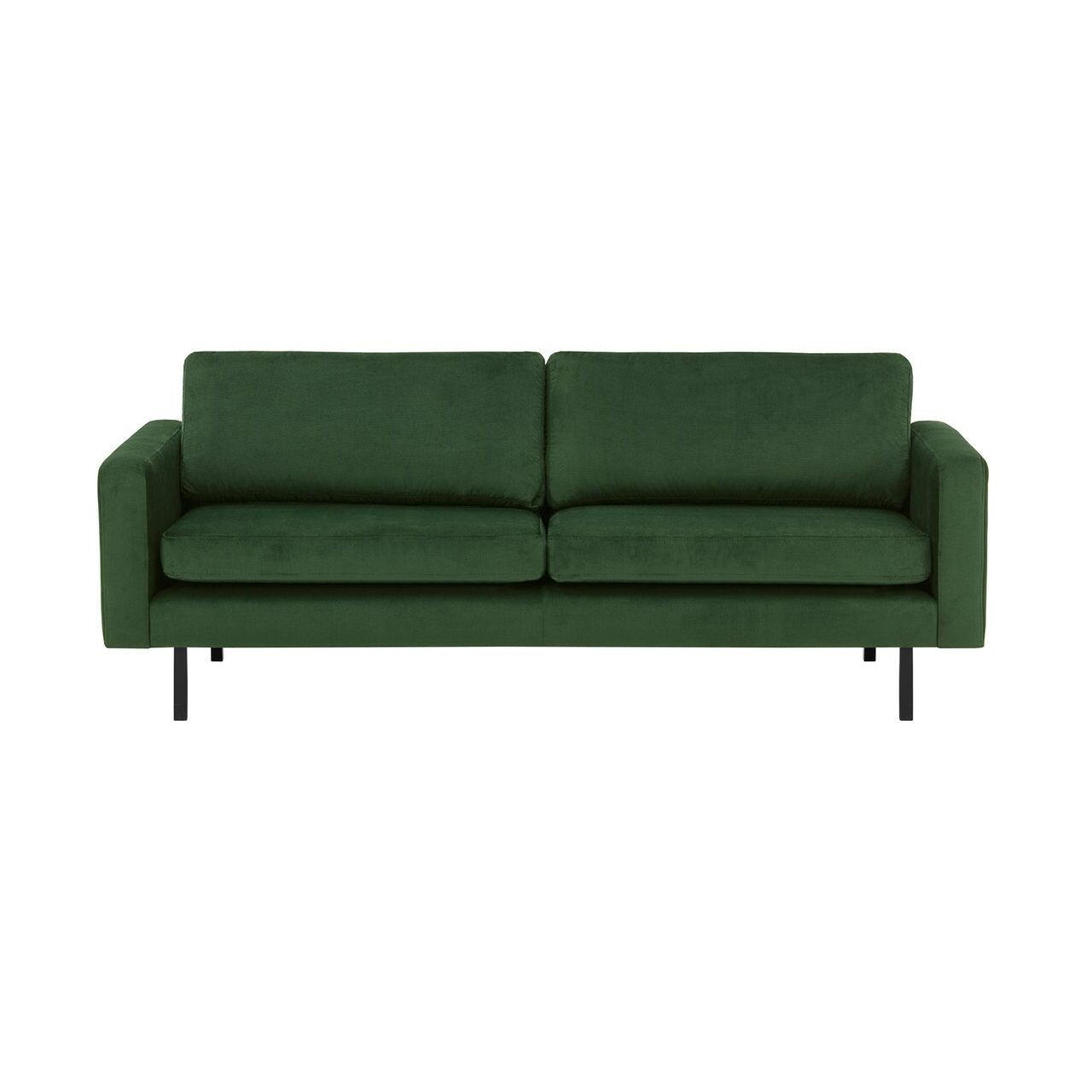 DREISITZER-SOFA Lioni-Kronos 14 - Grün, Holz/Textil (200/84/94cm)