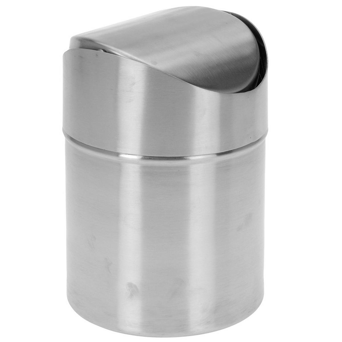 KOSMETIKEIMER Basic Silber 12.5/12.5/19.3 cm Metall - Silberfarben, Metall (12.5/19.3/12.5cm) - Mondex