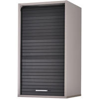KÜCHENOBERSCHRANK mit Rolladentür 35/40/72cm - Alufarben, Holzwerkstoff (40/72/35cm) - Simmob